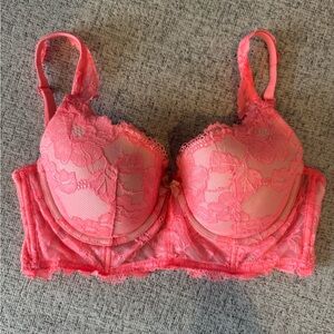Victoria's Secret Coral Lace Bra